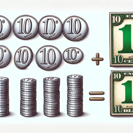 how many 10 cents make a dollar