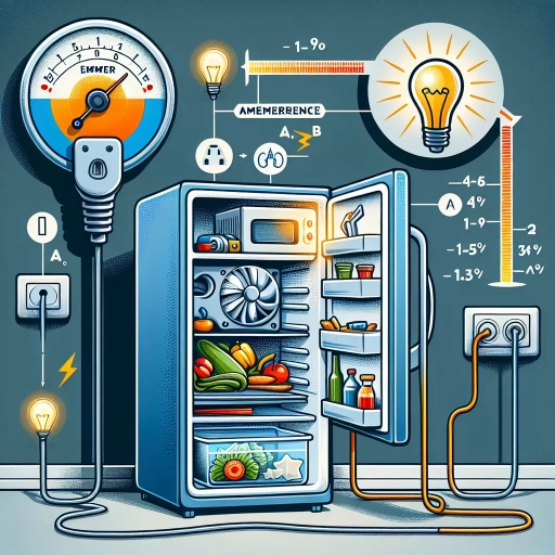 how many amps does a fridge use