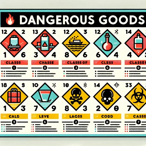 how many classes of dangerous goods are there
