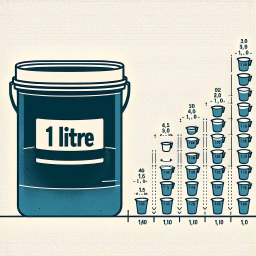 how many cups in a litre