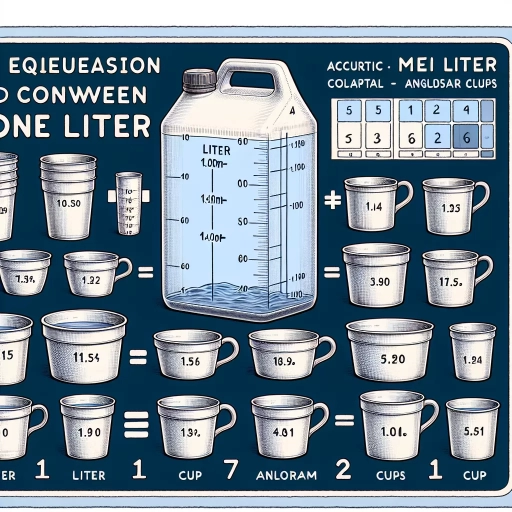 how many cups is 1 litre