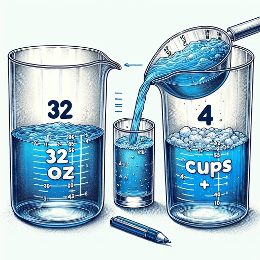 how many cups is 32 oz