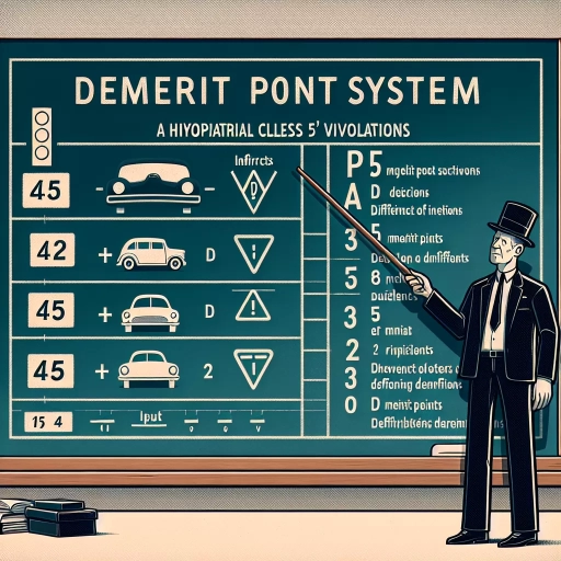 how many demerits for class 5