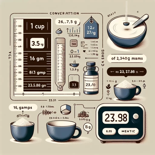 how many grams is 1 cup