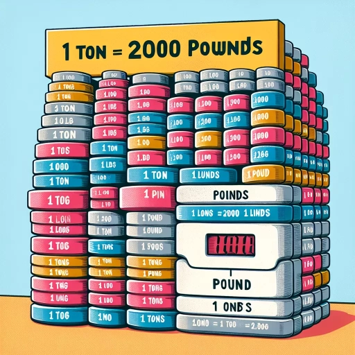 how many lbs in a ton