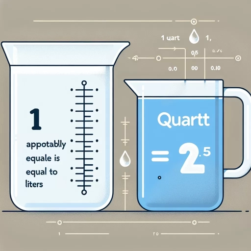 how many litres in a quart