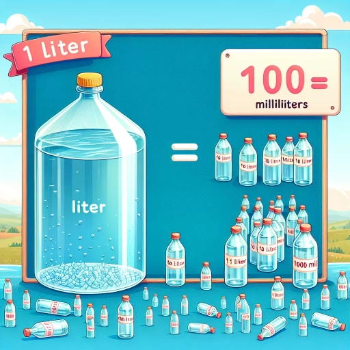 how many milliliters are in a liter