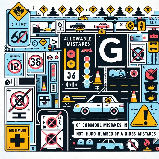how many mistakes are allowed in g test ontario