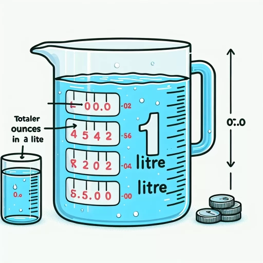 how many ounces in 1 litre