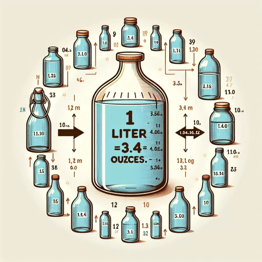 how many ounces in a liter