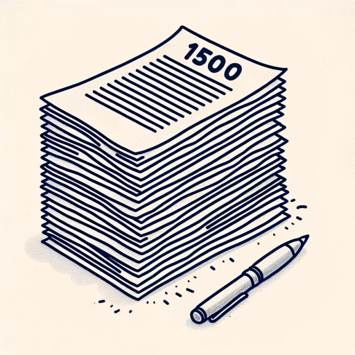 how many pages is 1500 words