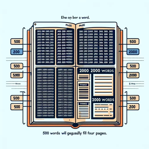 how many pages is 2000 words
