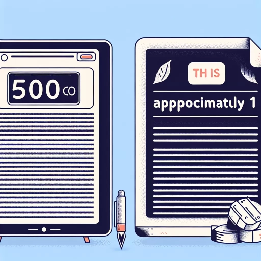 how many pages is 500 words