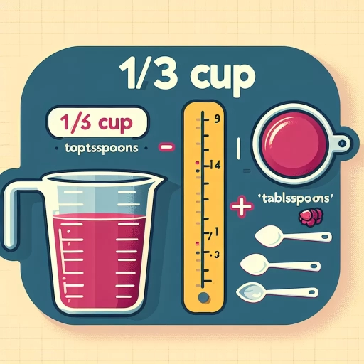 how many tablespoons in 1/3 cup