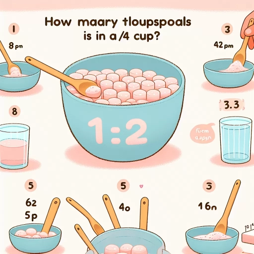 how many tablespoons in 1/4 cup