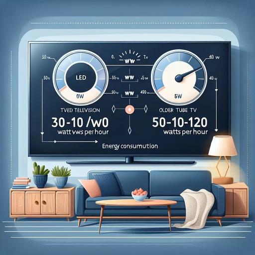 how many watts does a tv use