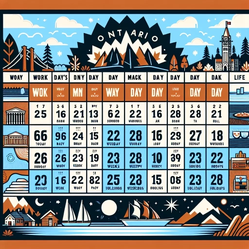 how many working days in a year ontario