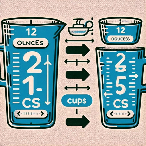 how much is 12 oz in cups