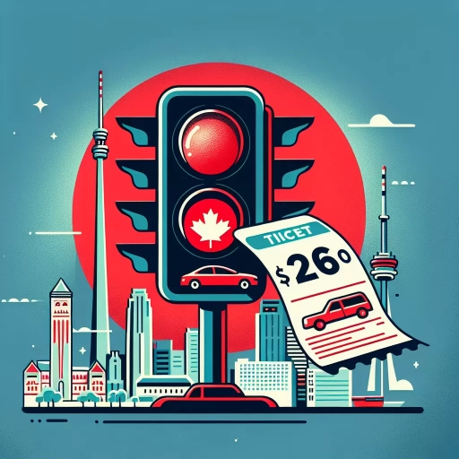 how much is a red light ticket in ontario