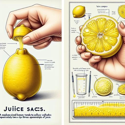 how much juice is in a lemon