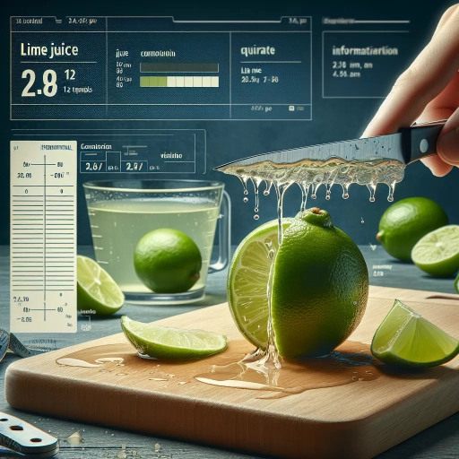 how much lime juice in 1 lime