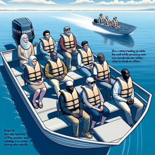 how should passengers be seated on board a small aluminum boat