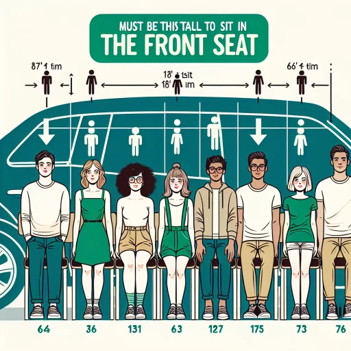 how tall do you have to be to sit in the front seat