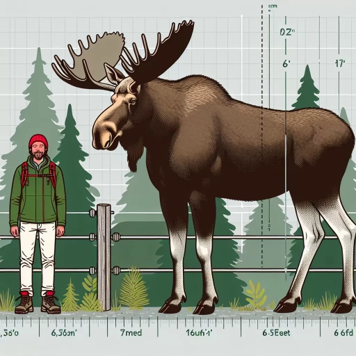 how tall is a moose