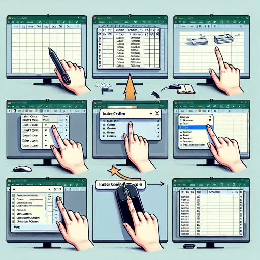 how to add a column in excel