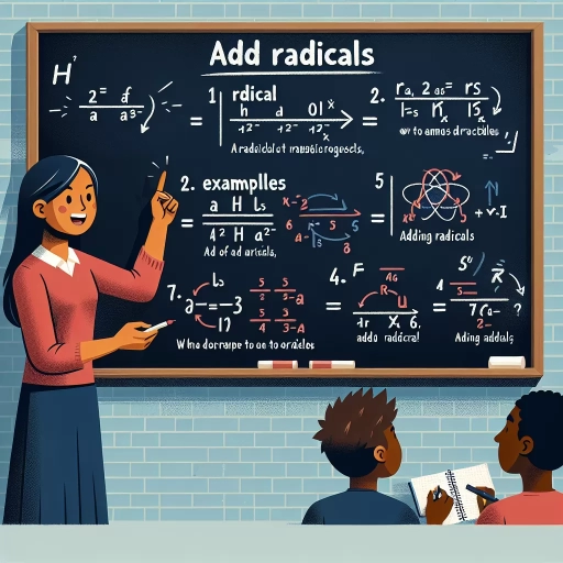 how to add radicals