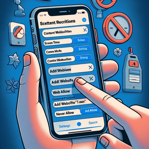 how to block a website on iphone