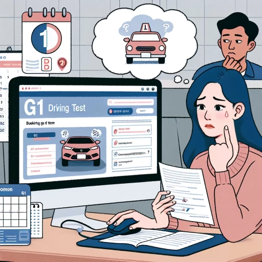 how to book g1 test