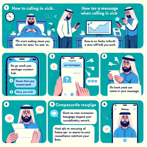 how to call in sick text