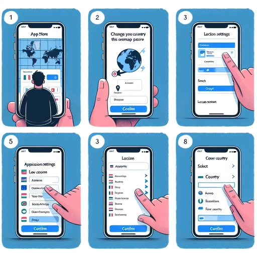 how to change app store country