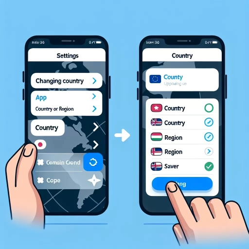 how to change country in play store