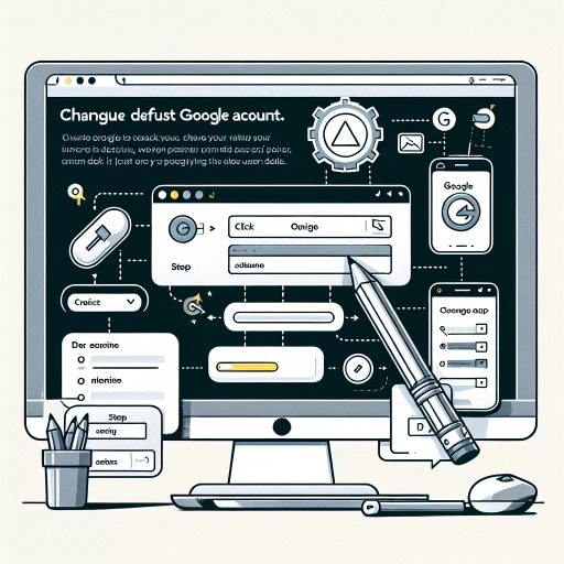 how to change default google account