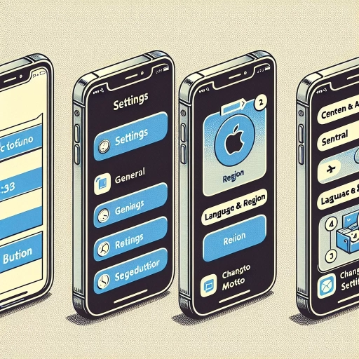 how to change region on iphone