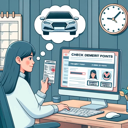 how to check demerit points on ticket