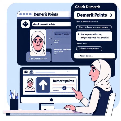 how to check demerit points ontario