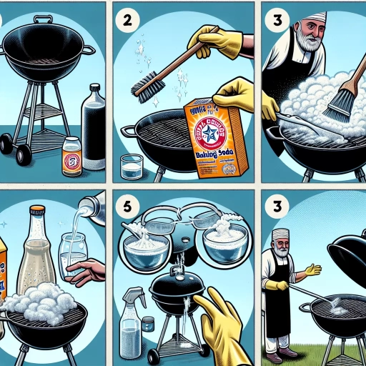 how to clean bbq grill with vinegar and baking soda