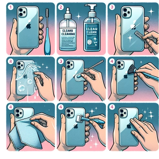 how to clean clear phone case