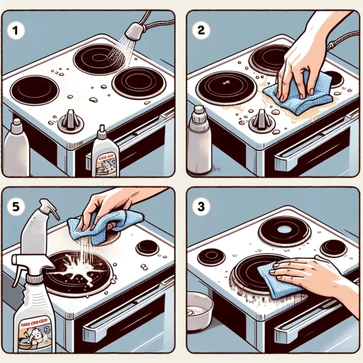 how to clean electric stove top