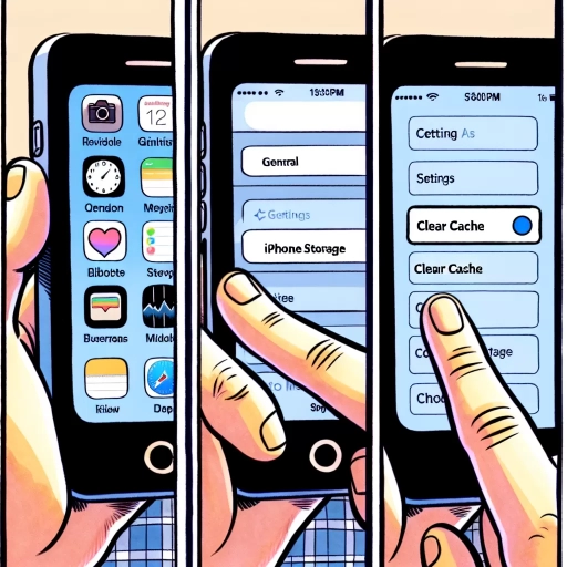 how to clear app cache on iphone