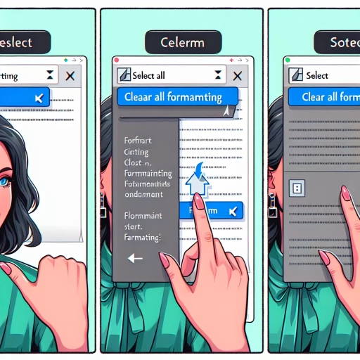 how to clear formatting in word