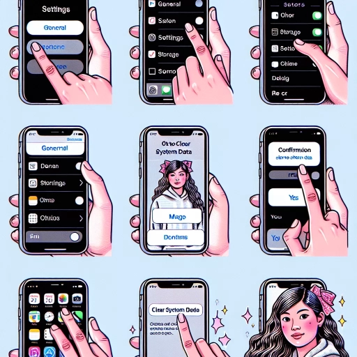 how to clear system data on iphone