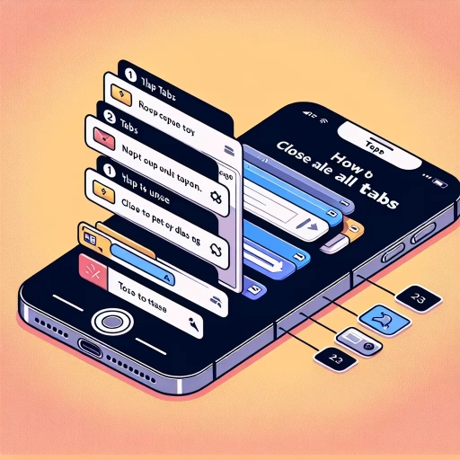 how to close all tabs on iphone