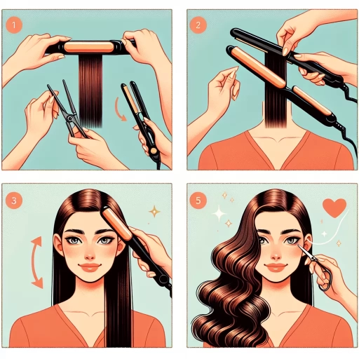 how to curl hair with a straightener
