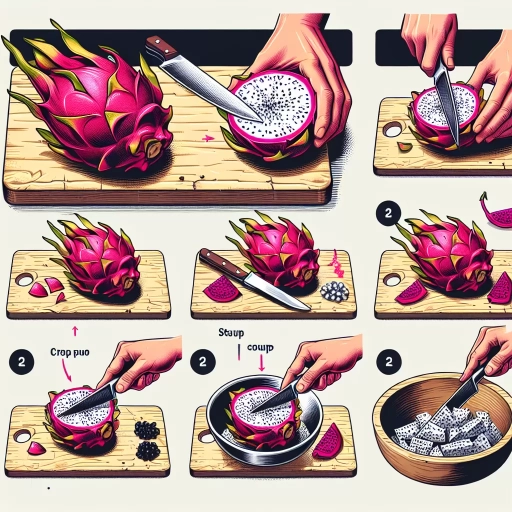 how to cut a dragon fruit