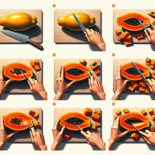 how to cut a papaya