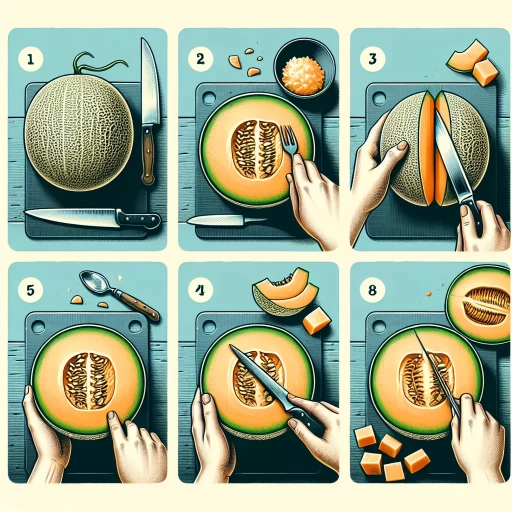 how to cut cantaloupe